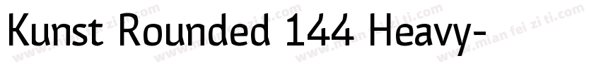 Kunst Rounded 144 Heavy字体转换